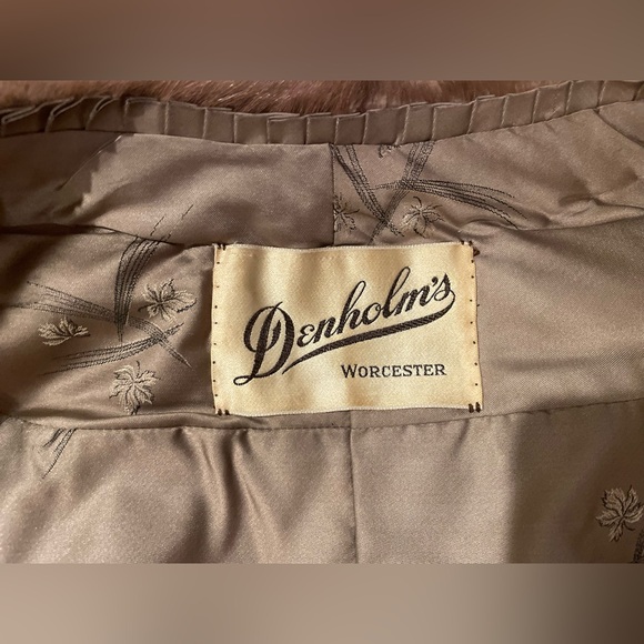 Stunning Vintage Denholm’s Brown Mink Fur Stole / Cape 1940s-1950s - Picture 7 of 12